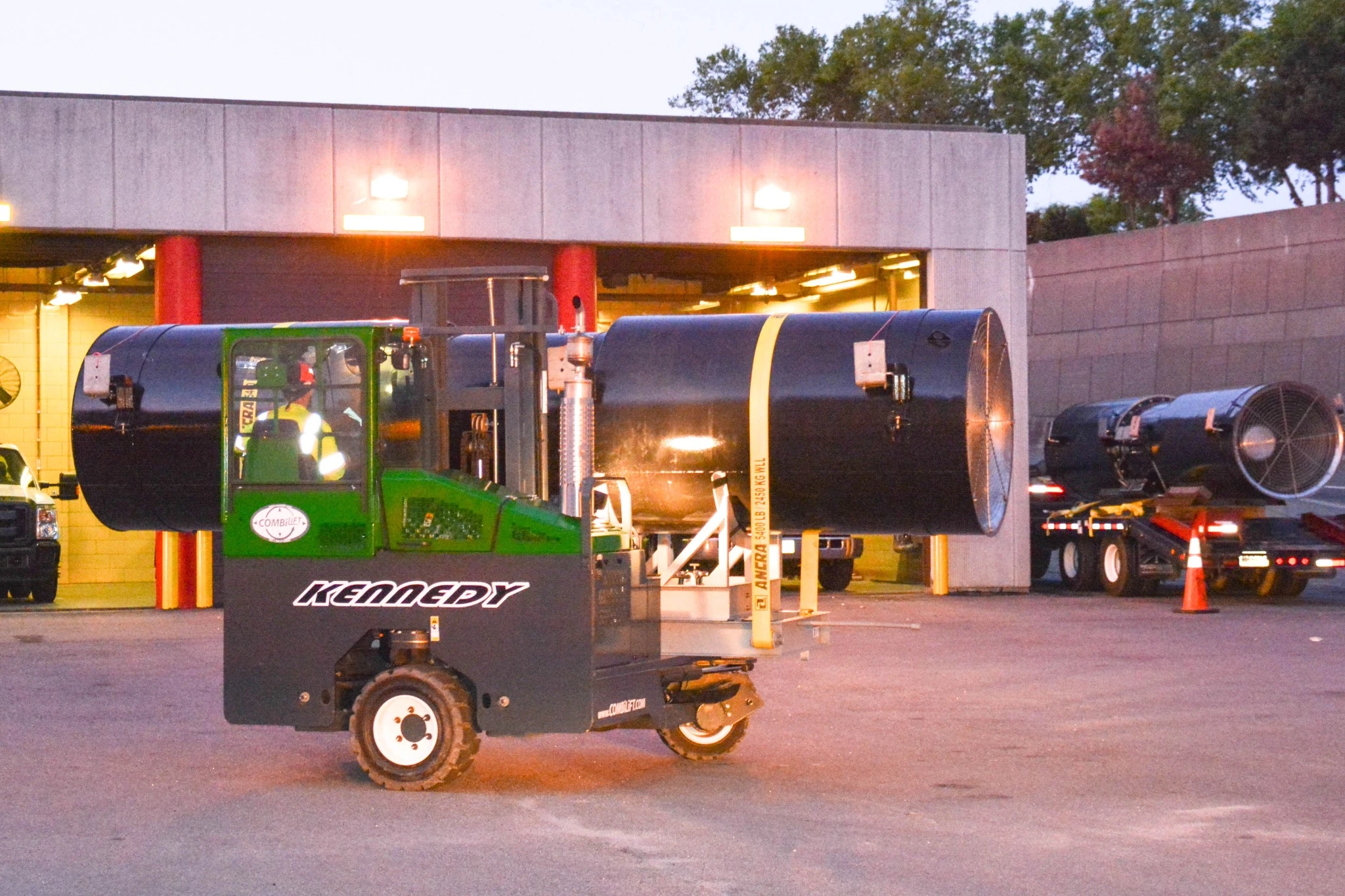 Jet fan installation in a tunnel by The Kennedy Company of VA, Inc.